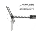 SST - Stair Gauge & Layout Tool - Accurately Measure Angles, Lengths & Edges - Durable CNC Aluminum Construction - Removable Pins for Precise Transfer of Stair Treads, Risers - 3-Year Warranty