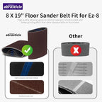 12 Packs 8 x 19 inch 40 Grit Cloth Floor Sanding Belts Ideal for Sanding Commercial and Residential Flooring