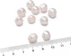 Natural Pearl Beads Potato 10-11mm White Freshwater Cultured Loose Gemstone Beads for DIY Jewelry Making 13.8''/Strand HQ