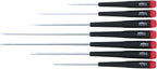 Wiha 26092 Slotted and Phillips Screwdriver Set with Precision Handle, Long, 7 Piece