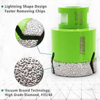 Diamond Core Drill Bit,2pcs Diameter 1-3/4 inch 45mm Thread 5/8-11,Vacuum Brazed Dry Wet Hole Saw for Porcelain Tile,Granite,Marble,Concrete,Masonry,Brick