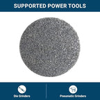 Benchmark Abrasives 2 Inch Sanding Discs Quick Change Silicon Carbide Surface Preparation Wheels, Polishing Wheel for Drill & Die Grinder Sanding Disc, Paint Stripper & Removal - (10 Pack)(Grey)