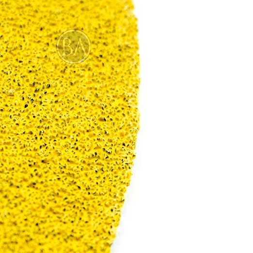 Benchmark Abrasives 5" Premium Aluminum Oxide Stearated Gold No Holes Hook and Loop Discs for Sanding of Metals Non-Ferrous Metals Wood Plastic Fiberglass (50 Discs) - Mixed Low Grits
