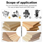 FivePears Down Cut Spiral Router Bit for CNC, 1/4 inch Cutting Diameter and 1 inch Cutting Length 1/4 inch Shank Carbide End Mill Router Bit for Wood Carving Engraving Grinding Grooving