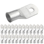 SELTERM 25pcs 4/0 AWG (XL) 3/8" Stud Marine Grade Tinned Copper Battery Cable Lugs, 0000 Gauge Ring Terminals,UL Wire Lugs Electrical Battery Cable Ends, Tinned Copper Lugs Battery Terminal Connectors