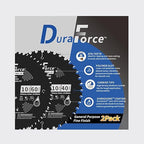 10 Inch 40T & 60T ATB Circular Saw Blades with 5/8 Inch Arbor for Miter/Table Saw, Combo Pack for General Purpose & Fine Finish Wood Cutting