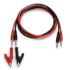 Sumnacon 4 in 1 Banana Plug Alligator Clip Pure Copper Fork Test Lead, 3.3 ft Multimeter Flexible Test Lead Wire Cable with Protective Jack Copper Clamps for Electrical Testing 1000V/15A