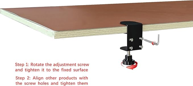 Small C Clamps 2 Inch with 4 Small Holes in the Back, 4-Pack Adjustable Desk C-Clamp for Range 0.39"~2", Versatile Clamp for Brake, Parts Assembly, Fastening, Welding, Woodwork, Metal Work
