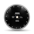 DT-DIATOOL Diamond Granite Blade 9 Inch for Marble Porcelain Tile Ceramic Diamond Cutting Disc with Mesh Turbo Diamond Segments
