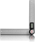 GemRed 82305 Digital Angle Finder Protractor Stainless Steel (Black Buttons)