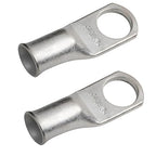 SELTERM 2pcs 4 AWG 3/8" Stud Tinned Copper Wire Lugs, Battery Lugs, Ring Terminals, Battery Cable Ends, 4 Guage Ring Terminal Connectors, UL Marine Grade Electrical Battery Terminal Connectors