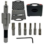 Assorts Precision Rotary Broach – R8 Shank (7/16" UNF) with HSS Hex Punches – CNC, Lathe, Milling & Drilling Compatible