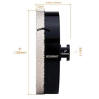 6 Inch Diamond Hole Saw, 152mm Tile Hole Saw Drill Bit Diamond Tipped for Granite Marble Ceramic Glass Porcelain Quartz Tiles Stones Countertop, Core Drill Bits with 5/8-11 Thread for Angle Grinders