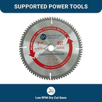 Benchmark Abrasives TCT 7-1/4 Inch Circular Saw Blade, Tungsten Carbide Tipped Non Ferrous Metal Cutting Saw Blades for Cutting Plastic, Fiberglass, PVC, Aluminum Cutting Blade - ‎(7-1/4" - 80 Teeth)