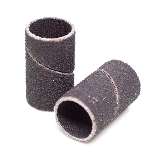 Benchmark Abrasives 1/2” x 1" Aluminum Oxide Sanding Bands, Spiral Bands Rotary Sander Attachment for Drill & Die Grinder, Metal Polishing Sanders for Woodworking - Sander Tool (10 Pack), 150 Grit