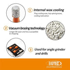 Diamond Core Drill Bit Kit BGTEC Diamond Hole Saw Tile Cutter for Porcelain Tile Ceramic Marble Brick Granite Stone, 5/8"-11 Thread Hole Saw 6/6/6mm+HEX Adapter