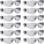 BISON LIFE Safety Glasses - Scratch Resistant Wrap Around Eyewear, Polycarbonate ANSI Z87.1 Impact Resistant Lens