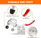 4 Pack Toggle Clamps, Hold Down Clamp 220Lbs Holding Capacity Quick Release Horizontal Clamps 201B with Rubber Pressure Tip for Woodworking Jigs and Fixtures, Welding, Drill Press, Crosscut Sled