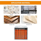 BGTEC Dry Diamond Drill Bits Set - 8pcs 1/4" Tile Drill Bits and 2pcs 1/4" Carbide Drill for Granite Marble Porcelain Ceramic