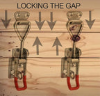 Adjustable Toggle Latch Clamp 4001, 330 Lbs 150Kg Holding Capacity, 4001 Heavy Duty Quick Release Pull Latch Toggle Clamp(R4001wiith keyhole -8PCS)