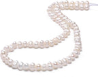Natural Pearl Beads Potato 4-5mm White Freshwater Cultured Loose Gemstone Beads for DIY Jewelry Making 13.8''/Strand HQ