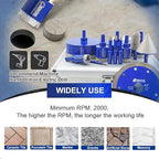 SHDIATOOL Diamond Tile Drill Bits Kit 13pcs, Porcelain Hole Saw Sets, Core Bits Cutter for Drilling Ceramic Marble Granite (6/6/8/20/25/35/50/75/100/20MM/2/6MM/4.5“)