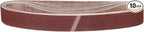 1 x 42 Inch Sanding Belt, 10 Pcs 80 Grit Knife Sharpener Belts Work Sharpening for Belt Sander Knife Carving Tool Metal Working