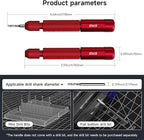 stedi Manual Pin Vise Hand Drill, Model Hobby Making Tools, Ultra-precision Double Bearings Hand Drill for Gundam, Miniature Military Model, 3D Resin Parts, Red