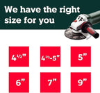 Metabo 4-1/2-5-Inch Angle Grinder, 11 Amp, 11,000 RPM, Non-Locking Paddle Switch, Made in Germany, WP 11-125 Quick, 603624420, Green