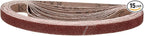 1/2 x 18 Inch Sanding Belt, 15 Pcs 80 Grit Knife Sharpener Belts Work Sharpening for Belt Sander Knife Carving Tool Metal Working