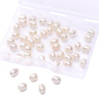 Natural Pearl Beads Rice 5-6mm White Freshwater Cultured Loose Gemstone Beads for DIY Jewelry Making 13.8''/Strand HQ