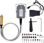High-Powered 800W Flex Shaft Rotary Tool with Foot Pedal Control and Metal Flexible Shaft - Electric Hanging Grinder Carver for Metalworking, Repair, Carving, Buffing, Polishing, Sanding at 23000 RPM