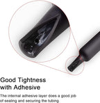 3/4 inch (Diameter) 3:1 Dual Wall Adhesive Heat Shrink Tubing, Large Glue Lined Marine Cable Sleeve Tube, Premium Wire Wrap Protector for DIY by MILAPEAK (4 Feet, Black)