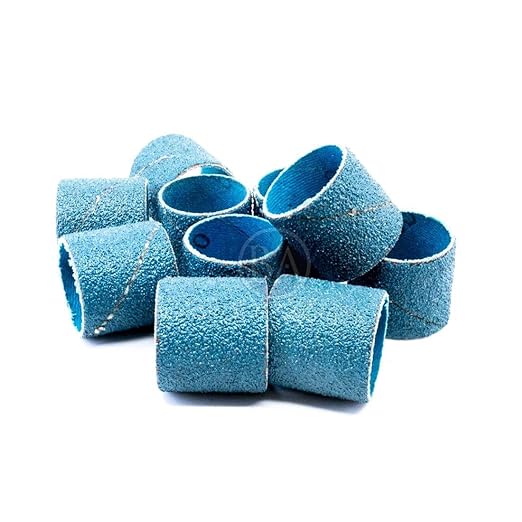 Benchmark Abrasives 1” x 1” Zirconia Sanding Bands, Spiral Bands Rotary Sander Attachment for Drill & Die Grinder, Metal Polishing Sanders for Woodworking - Sander Tool (10 Pack), 36 Grit