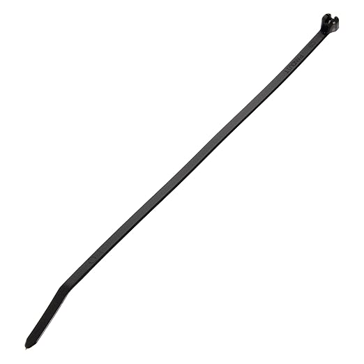 Panduit BT1M-M0 Cable Tie, Metal Barb, Miniature, Weather Resistant Nylon 6.6, 4.0-Inch Length, Black, (1,000-Pack)