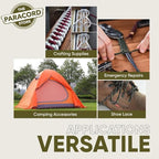 The Paracord Store | Type III 550 Paracord - 50 FT Hank, Rose Pink | Heavy Duty 7 Strand Tactical Paracord - USA Made Nylon Outdoor Parachute Cord for Camping, Fishing & More - Survival Cord