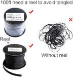 100ft - 1/8 inch PET Expandable Braided Sleeving – Black – Alex Tech Braided Cable Sleeve