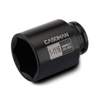 CASOMAN 6-Point 1/2-Inch Drive Deep Impact Socket- 1-11/16" (SAE), CR-MO, 1/2-inch Drive 6 Point Axle Nut Socket for Easy Removal of Axle Shaft Nuts (1-11/16")