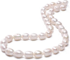 Natural Pearl Beads Rice 8-9mm White Freshwater Cultured Loose Gemstone Beads for DIY Jewelry Making 13.8''/Strand HQ