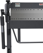 KAKA INDUSTRIAL Pan and Box Brake, 50-inch Sheet Metal Brake Machine with Fingers, 14-Gauge Mild Steel Capacity Box and Pan Brake with Foot Clamp, 0-135° Folding Angle PBB-5014A