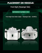 SCITOO Front Right Brake Caliper With Bracket 18-B4911 Compatible For Chevrolet For Malibu 2004-2008 For Chevrolet HHR 2006-2011 For Pontiac G6 2006-2008