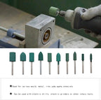 100pcs Rubber Grinding Mounted Point Rotary Assorted Accessory Grinding Head Wheel Head Kit For Dremel Polish