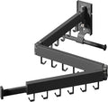 Wall Mounted Clothes Hanger,Clothes Drying Rack,Laundry Drying Rack,Clothes Rack Wall Mount,Drying Rack Clothing,Laundry Rack,Folding,Retractable,Collapsible,can Fold Upward & Left & Right