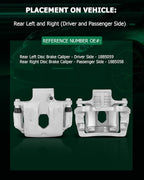 SCITOO 18B5059 18B5058 Rear Left & Right Brake Calipers w/Bracket For Buick For Enclave,For Cadillac For XTS,For Chevy For Traverse,For GMC For Acadia/For Acadia Limited,For Saturn For Outlook
