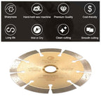 LSS 4 1/2 Inch Diamond Saw Blade,Dry or Wet Cutting Saw Blades for Sharp Cutting Concrete Stone Brick Masonry, Broadened Cutter Head (4.5")