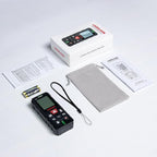 LT50 Laser Distance Meter – 50m (165ft) Range, High Accuracy, Multiple Measurement Modes, Built-in Level Bubble, and Mute Function Handle Laser Distance Measurement Tool