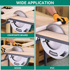 Hoteche 12-Inch Circular Saw 4-HP Compact Portable Table Saw with Saw Blade for Desktop Use