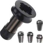 Angle Grinder Extension Shaft Set - 5/8"-11 Thread Electric Drill Conversion Collets Adapter for X-LOCK (1/8" 1/4" 3/8" 1/2" Collets 4PCS)