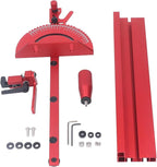 Table Saw Miter Gauge Works w/Table Saws, Band Saw and Router Table (Red)