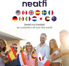 Neatfi XL 2,500 Lumens LED Task Lamp, 22 Inches Wide, 30W, 162 Pcs SMD LED, Eye-Caring, Desk Light with Clamp for Home, Office, and Study Room (Non-CCT, Silver)